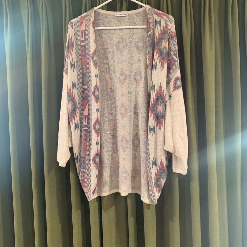 Tribal print cardigan